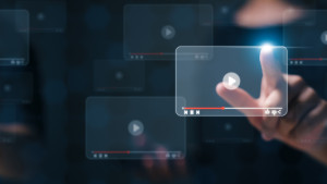 Video player screens.