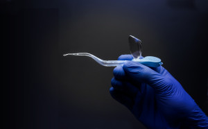 ClearLook being held by a clinician.