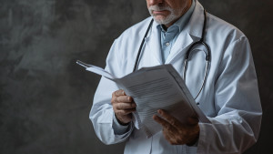 physician consulting file