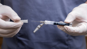 Accu-Tatt uncapped by Radiation Therapist.