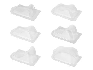 clear plastic head rests